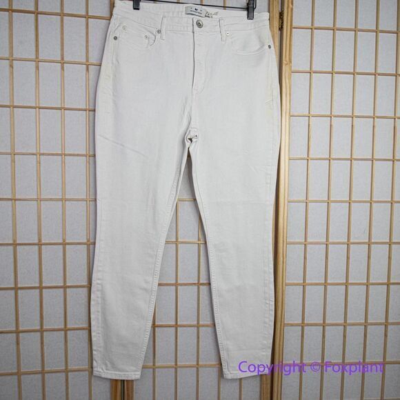 NEW Vineyard Vines Jamie High Rise Skinny Jeans in Ecru, women‎ size 32 - Picture 1 of 15